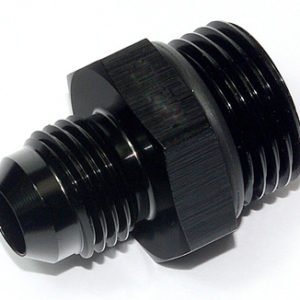 15838 - Adaptor, AN-10 to AN-12 ORB, Male-Male, Including Viton O Ring, Black