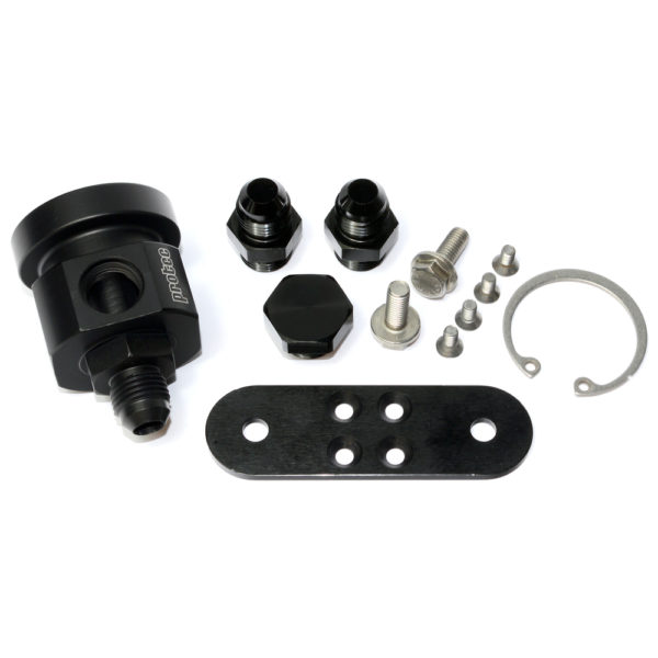 4 Way Housing for VAG Type Capsule, Including 3 bar regulator, Fittings, Bracket, Black 13518