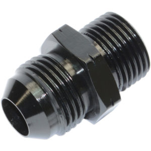Adaptor, AN-10 to AN-12 ORB, Male-Male, Including Viton O Ring, Black 15838