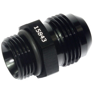 Adaptor, AN-10 to AN-8 ORB, Male-Male, Including Viton O Ring, Black 15843