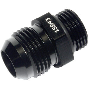 Adaptor, AN-10 to AN-8 ORB, Male-Male, Including Viton O Ring, Black 15843