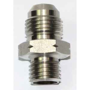 Adaptor, AN-6 Male to M12 x 1.5mm, Stainless, including aluminium sealing washer 15808