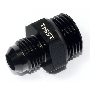 Adaptor, AN-6 to AN-8 ORB, Male-Male, Including Viton O Ring, Black 15841