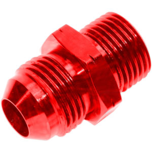 Adaptor, AN-6 to M12x1.5mm, Viton O Ring, Red 15811