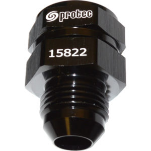 Adaptor, AN-8 Male to 15mm Spigot, Black