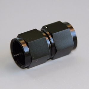 Adaptor, AN-8 to AN-8, Female-Female, Black 15852