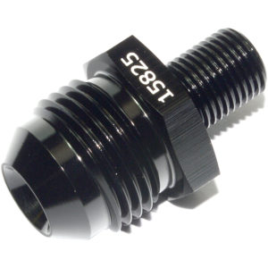 Adaptor, AN-8 to M10 x 1mm, Male-Male, Black 15825