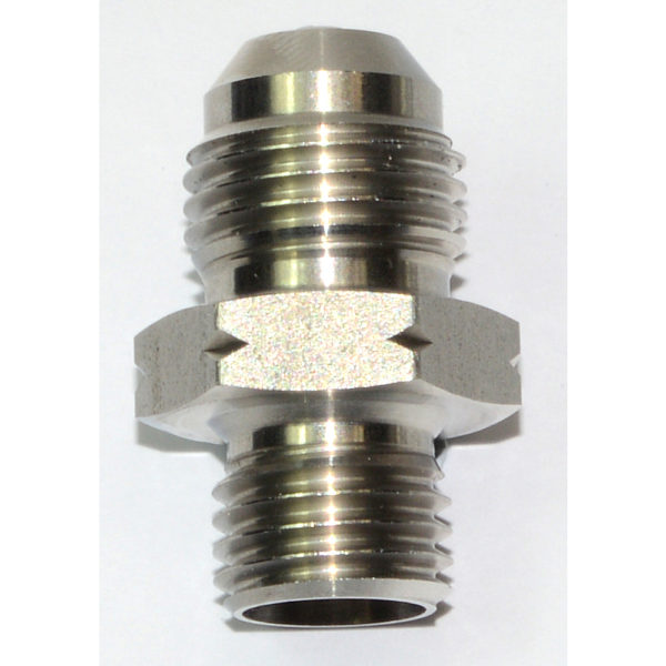 Check Valve, AN-6 Male to M12x1.5mm, Stainless Steel 15802