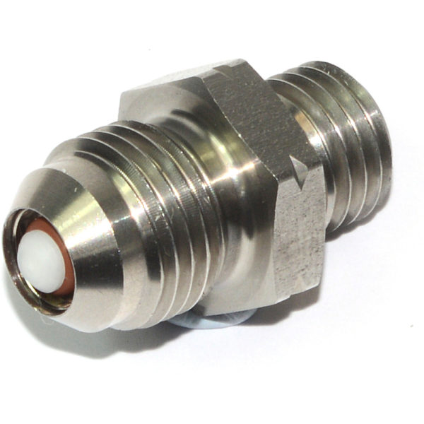 Check Valve, AN-6 Male to M12x1.5mm, Stainless Steel 15802