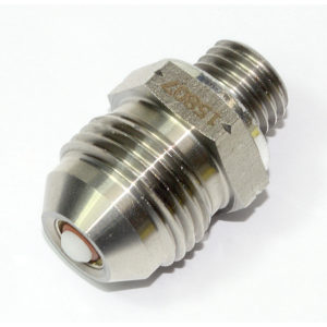 Check Valve, AN-8 Male to M12x1.5mm, Stainless Steel 15807