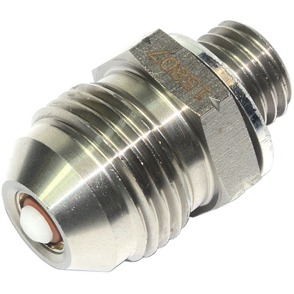 Check Valve, AN-8 Male to M12x1.5mm, Stainless Steel 15807