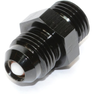 Check Valve, ORB-6 to AN-6, Male-Male, Including Viton O Ring, Black 15828