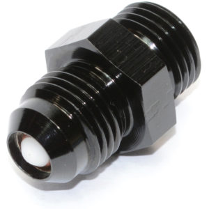 Check Valve, ORB-6 to AN-6, Male-Male, Including Viton O Ring, Black 15828