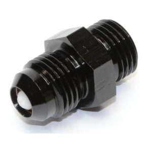 Check Valve, ORB-6 to AN-6, Male-Male, Including Viton O Ring, Black 15828