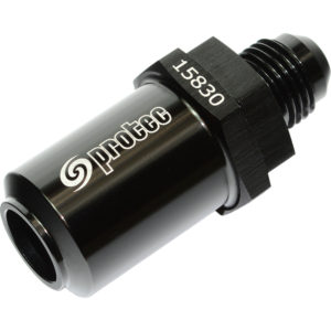 Check Valve, to Suit Std Bosch pump. AN-6 Male, Black 15830