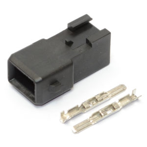 Electrical Connector, Junior Timer 2 Pin Connector, Male, Including Terminals, (KV Type) 16406