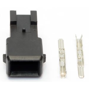 Electrical Connector, Junior Timer 2 Pin Connector, Male, Including Terminals, (KV Type) 16406