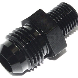 15824 - Adaptor, AN-6 to M10x1mm, Male-Male, Black