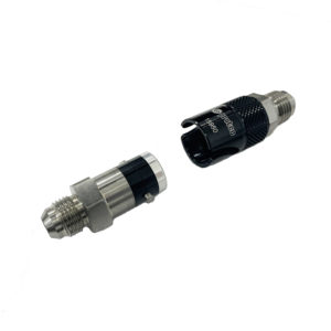 15950 - Bayonet Type Dry Break Coupling, Viton Seals, AN-6 Male Pair Titanium