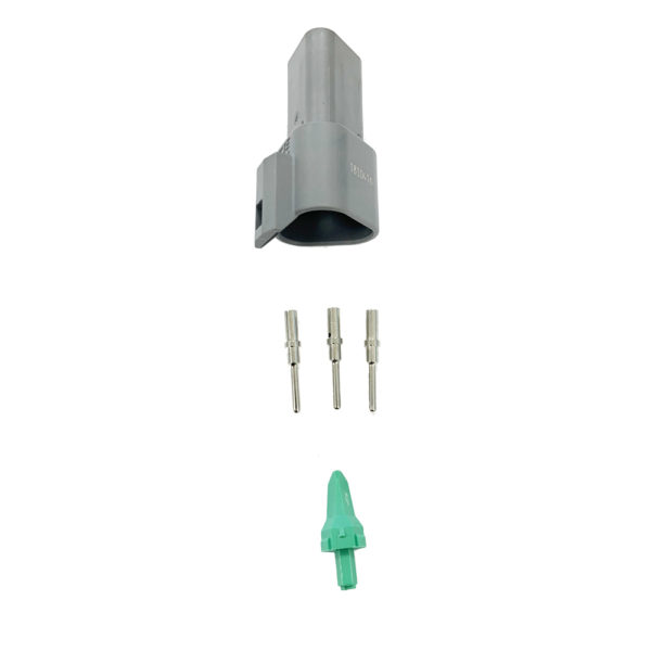 16408 - Electrical Connector, Deutsch DT04-3P, female, including terminals and securing clip