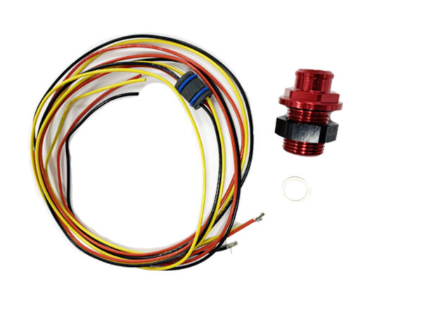 90053 - Electrical Connector, 3 way Hermetic seal, pass through,2ft x 2ft, 14 gauge Tefzol Wire,AN-8 Bulkhead including Sealing Washers and O-Ring