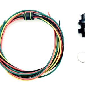 90054 - Electrical Connector, 4 way Hermetic seal, pass through,2ft x 2ft, 16 gauge Tefzol Wire,AN-8 Bulkhead including Sealing Washers and O-Ring