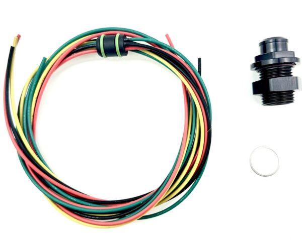90054 - Electrical Connector, 4 way Hermetic seal, pass through,2ft x 2ft, 16 gauge Tefzol Wire,AN-8 Bulkhead including Sealing Washers and O-Ring